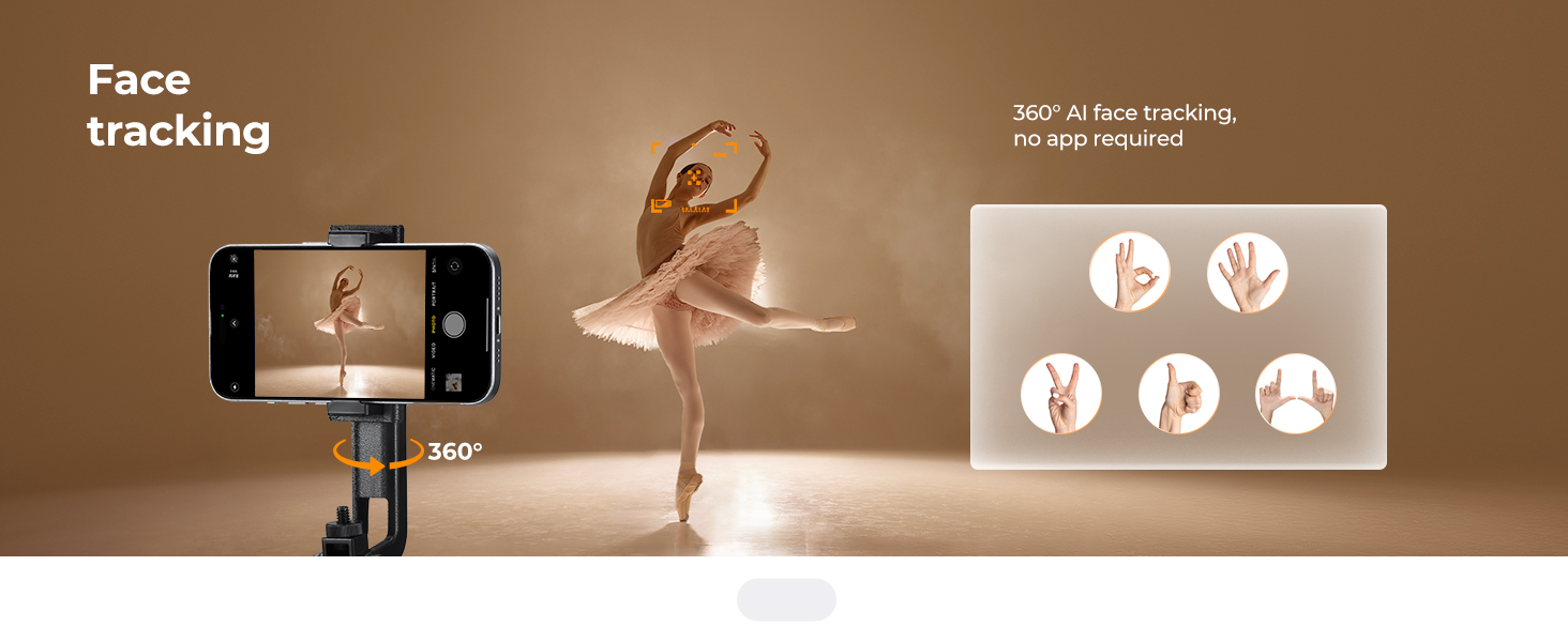 auto tracking tripod for iphone