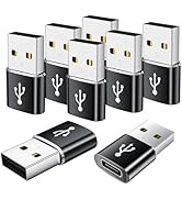 AiNEERich USB to USB C Adapter 8 Pack,USB C Female to USB Male Adapter,USBA to USBC Converter for...