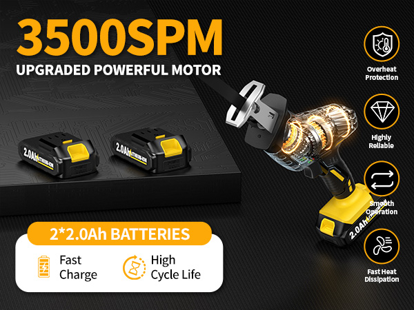 reciprocating saw small variable speed