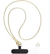 UnnFiko Crossbody Cell Phone Lanyard for Women, Universal Metal Phone Chain Strap Crossbody with ...
