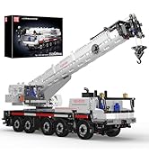 Mould King 17075 LTM 1110 Crane Building Block Kits, APP/Remote Control Engineering Truck Constru...