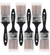 Paint Brushes -2 Inch Flat and Angle Paint Brush for All Latex and Oil Paints &amp; Stains Paintbrush...
