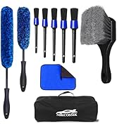 10Pcs Wheel Brush Kit for Cleaning Wheel and Tire, Wheel and Rim Brush, Car Detailing Brushes, Ti...