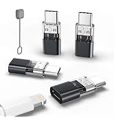 4 Pack Lightning to USB C Adapter for iPhone 15/16 Pro/16 Pro Max/Plus,Samsung S24 S23,iPad Air,N...