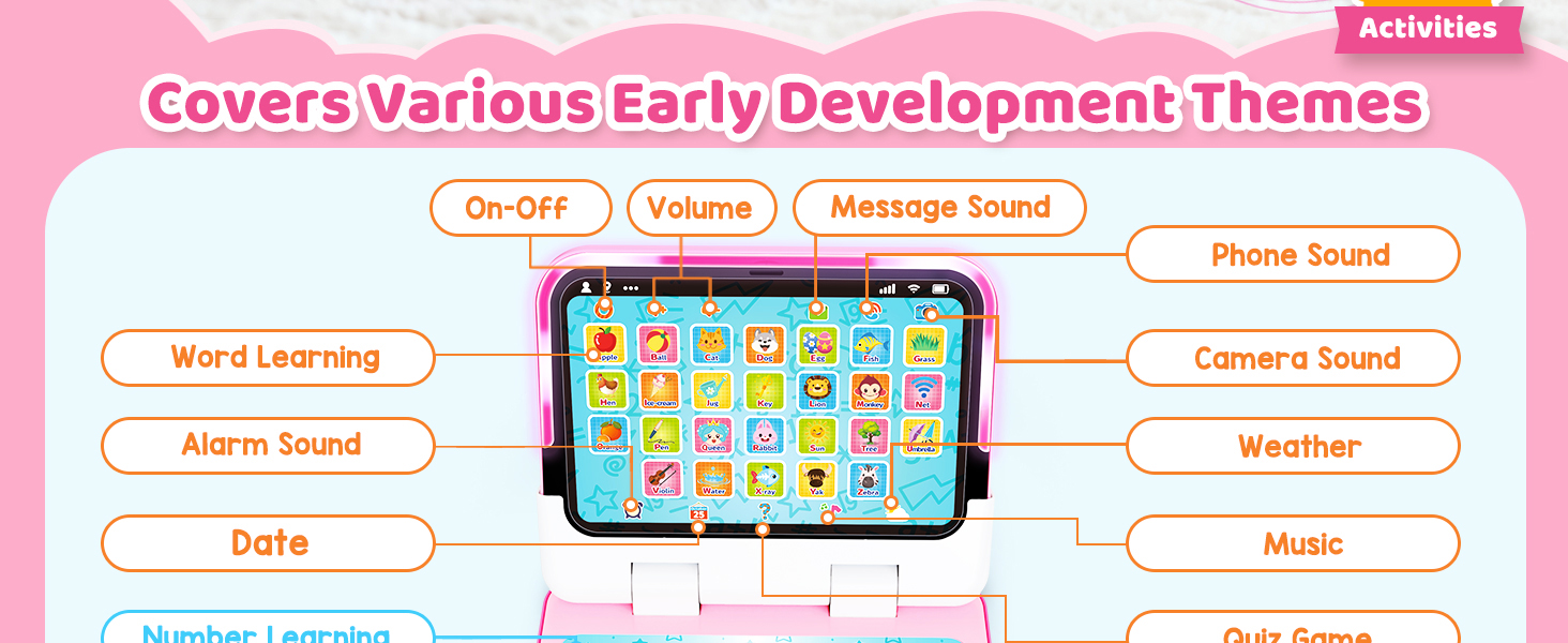 toddler tablet 1-3 baby tablets for 1 year old toddler learning tablet