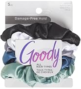 GOODY SATIN SCRUNCHIES 5CT COOL