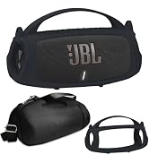 Silicone Cover and Hard Travel Case for JBL Charge 4 / Charge 5 Portable Bluetooth Speaker Access...