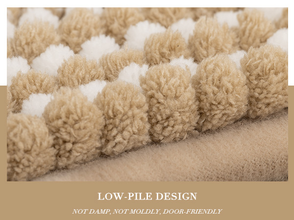 low pile bath rug