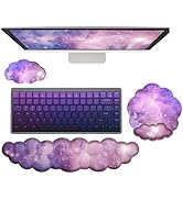 Cloud Wrist Rest Keyboard Galaxy Mouse Pad with Wrist Rest Ergonomic Space Wrist Pad Memory Foam ...