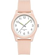 Pink Women's Watches Ladies Wrist Watch 5ATM Waterproof Minimalist Simple Design Luminous Analog ...