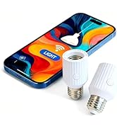 LoraTap Smart Wi-Fi Light Bulb Socket Adapter, Voice for Alexa/Google, Smart Life App Group &amp; Tim...