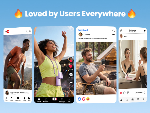 portable fan handheld fan mini fan turbo fan 21 all day cooling for sports concerts camping makeup