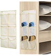 Yocice Wall Mounted Shoes Rack 2Pack/Can Store 6Pairs of Sneakers,with Sticky Hanging Mounts, Sho...