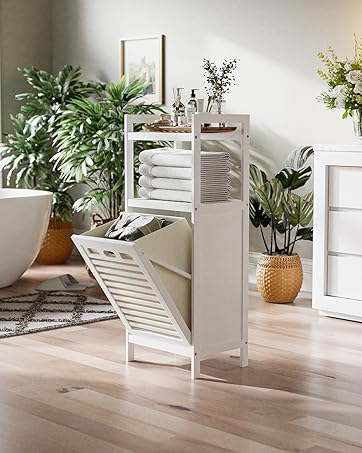 white laundry hamper