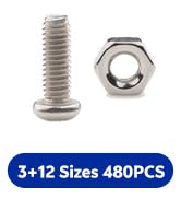 matell M2 M3 M4 Bolt nut 304 Stainless Steel Cross Philips pan Head Machine Screw Fully Threaded ...