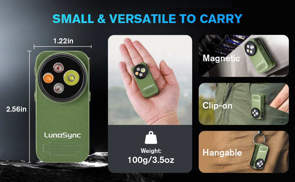 EDC Flashlight Clip-on Light