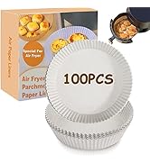 Parchment Round Cooking Paper, Non-Stick, Baking Roasting Food Grade Paper for Microwave Oven, Fr...