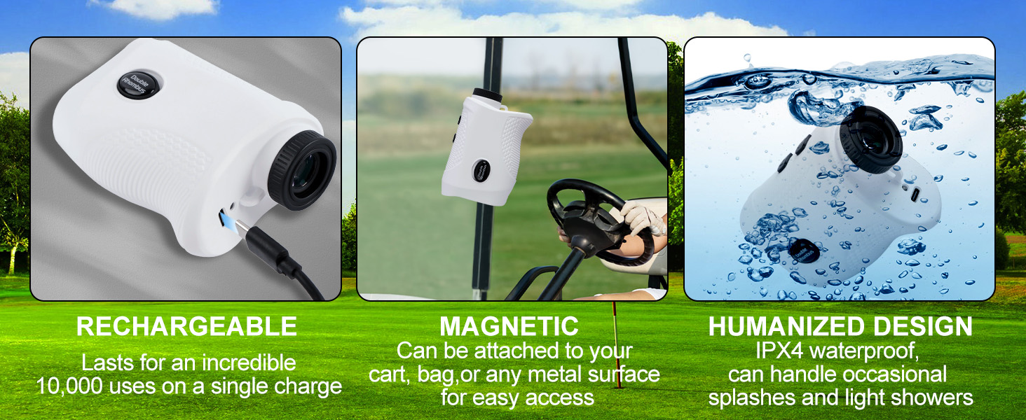 Rechargeable Range Finders with Magnet Stripe