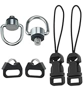 DALQUIS Quick Release Camera Strap, Stainless Steel D Ring Screw and Triangle Split Ring Kits for...