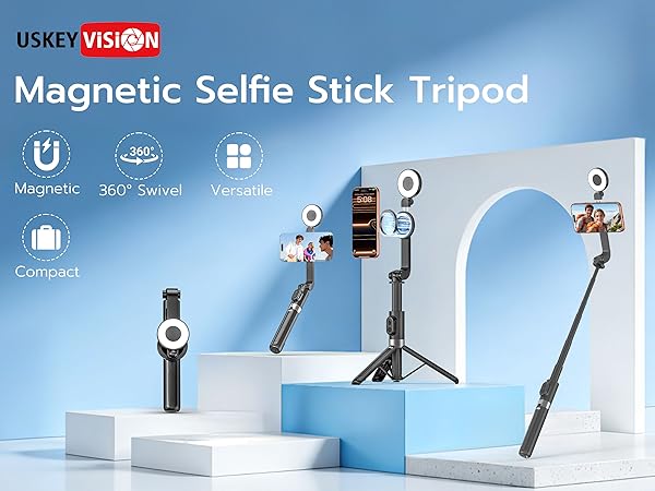 Magnetic Selfie Stick Tripod