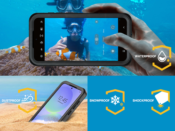 WATERPROOF DUSTPROOF SNOWPROOF SHOCKPROOF