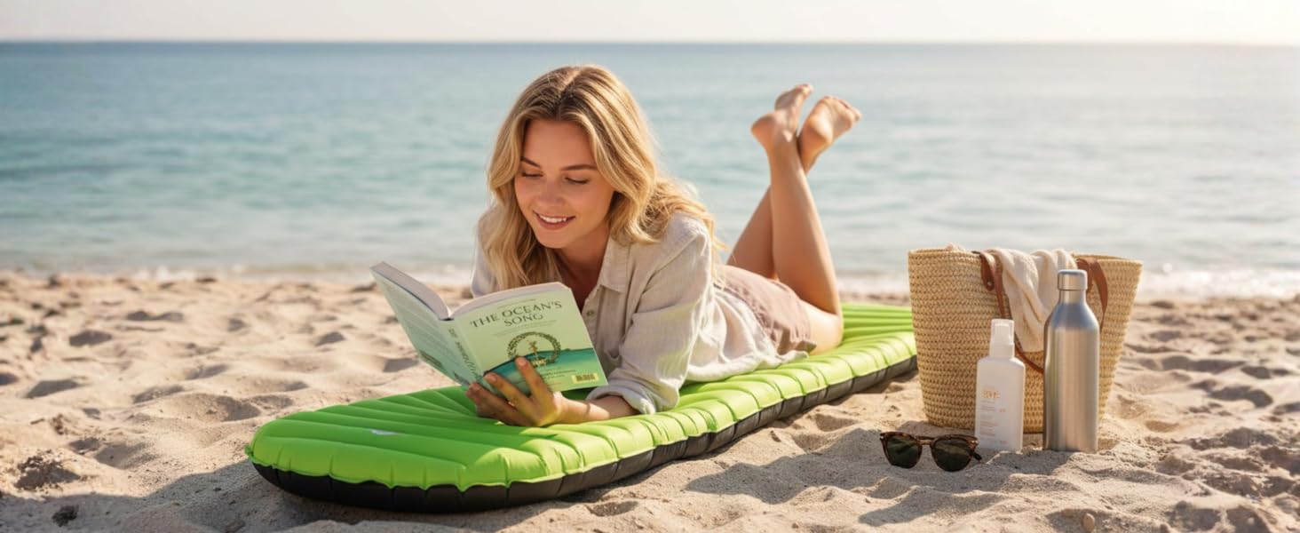 Soak Up The Sun While Reading In Peace, Perfectly Cushioned From The Hot Sand And Zero Ground.