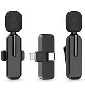MAYBESTA Wireless Lavalier Microphone for iPhone, iPad, Android Phone - Bluetooth Lapel Mic for V...