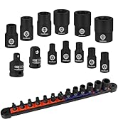 HORUSDY E-Torx Socket Set 13-Piece External Socket Set | 11-Piece Female E-Torx Sockets (E4-E20) ...