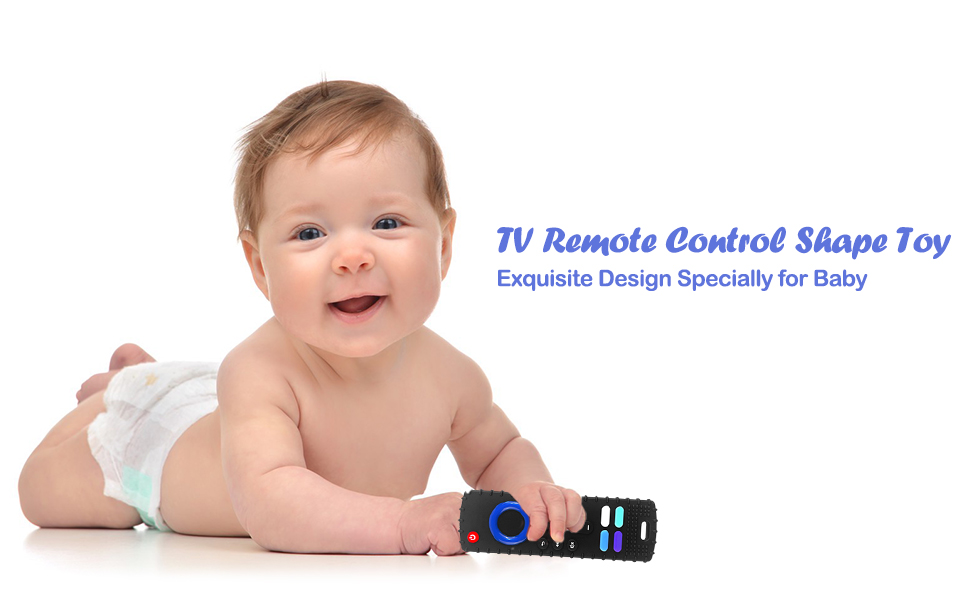 Baby silicone teething remote