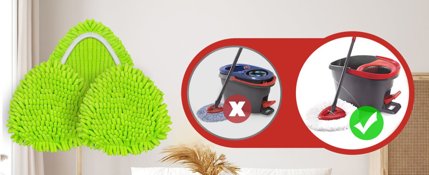 Only Compatible with O-Cedar EasyWring 1-Tank System