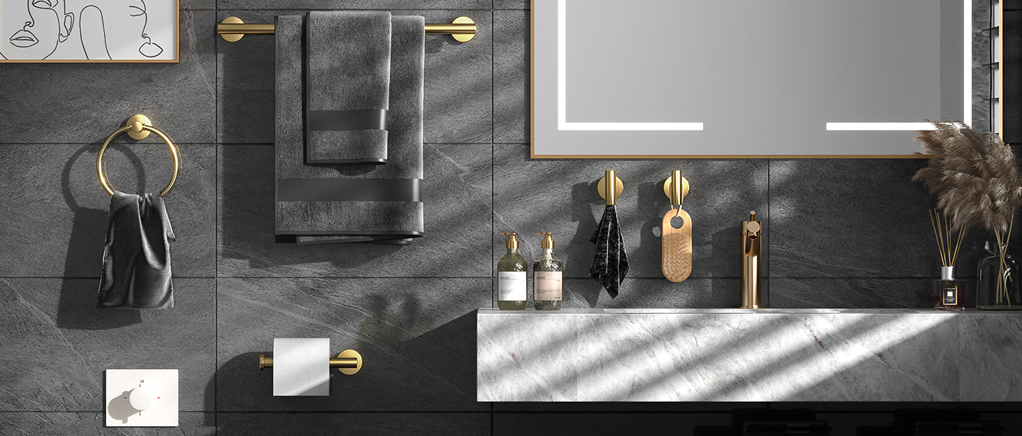 Hinmood bathroom hardware set