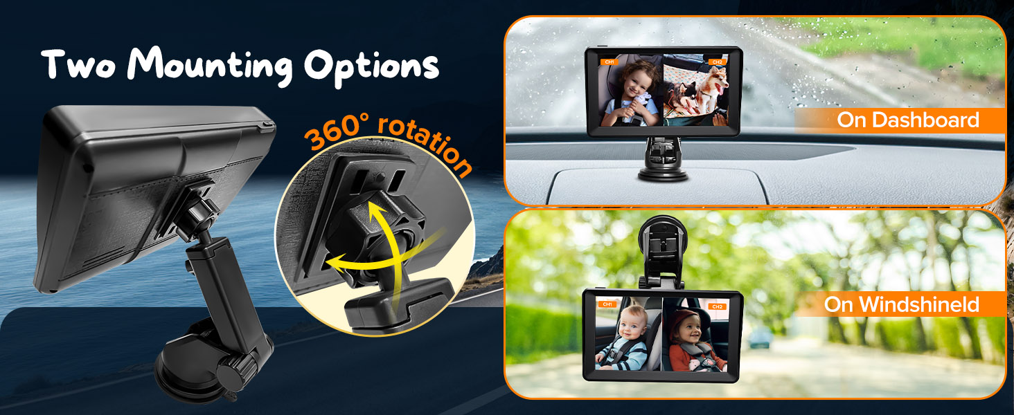 two installation baby monitor