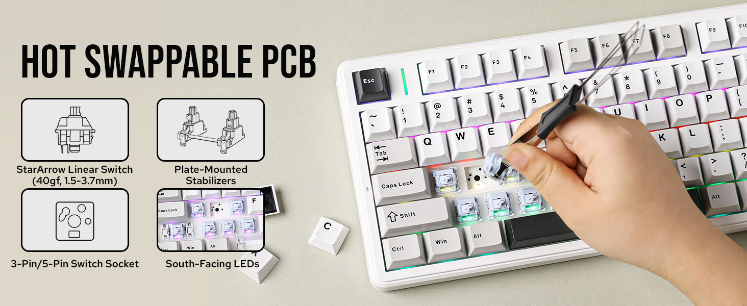 F99 PRO White Grey