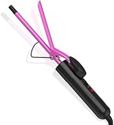 DAN Technology Small Ceramic Curling Wand with Adjustable Temperature for Tight Curls on Short &amp; ...