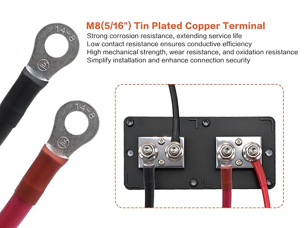 M8(5/16&amp;#34;) Tin Plated Copper Terminal