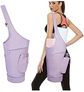 sportsnew Yoga Mat Bag, Large Opening Long Tote Yoga Mat Carrier Holder Bag with Waterproof Wet P...