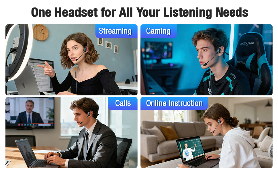 wired open ear headphones