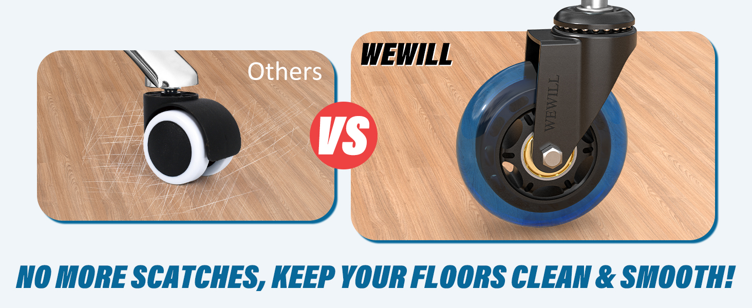 office chair casters wheels-set of 5