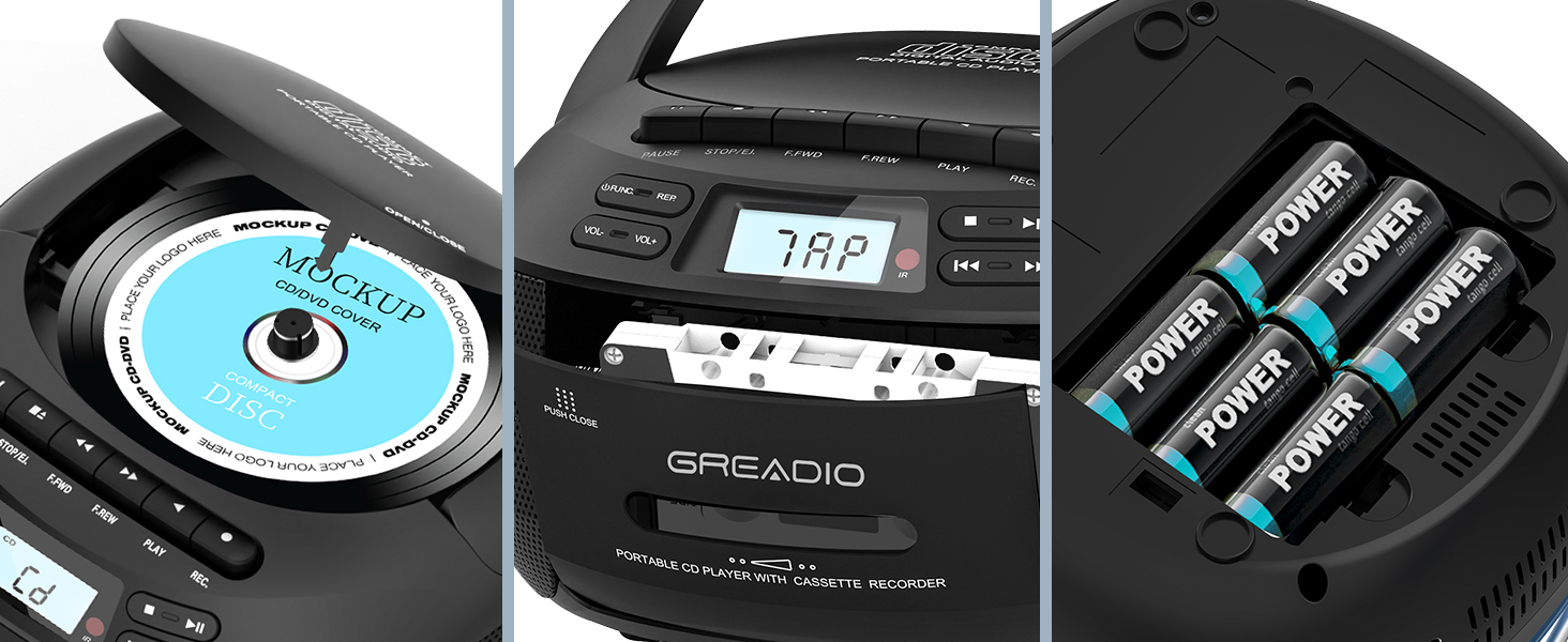 cd cassette boombox