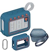 Silicone Cover and Hard Travel Case for JBL Go 4 Ultra Portable Bluetooth Speaker, Accessories fo...