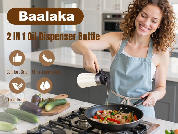 Baalaka 2 in 1 Oil Dipenser Bottle