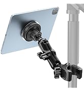 OHLPRO Magnetic Tablet Holder for Mic Stand,360° Adjustable Microphone Music Stand Phone Holder M...