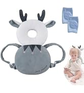 MINOCHI Baby Head Protector, Adjustable Baby Head Protection Backpack with Baby Knee Pads for Cra...