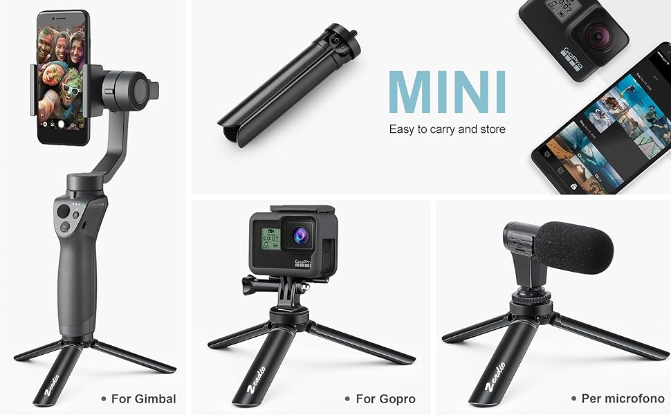 Zeadio Metal Mini Tripod