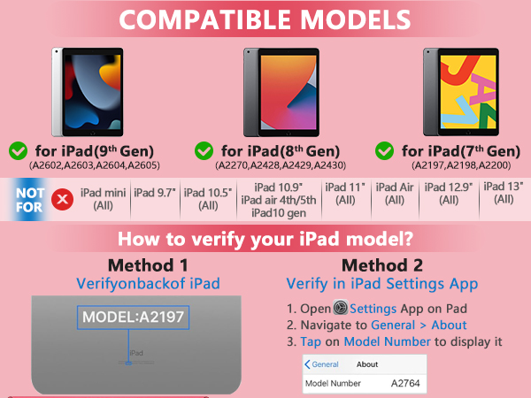 for ipad 9th case with keyboard pink 11