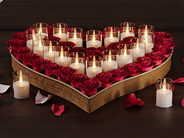 romantic flameless tealight candles
