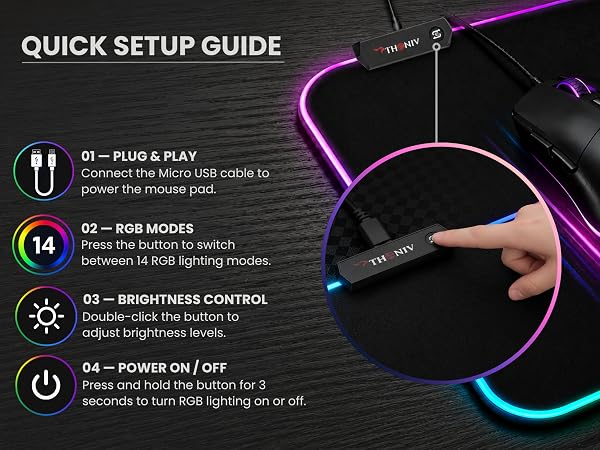 RGB Mouse Pad Extended