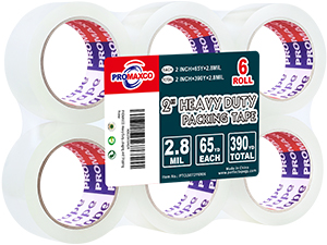 PROMAXCO Heavy Duty Packing Tape 6 Rolls
