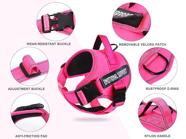 features of this service dog harness