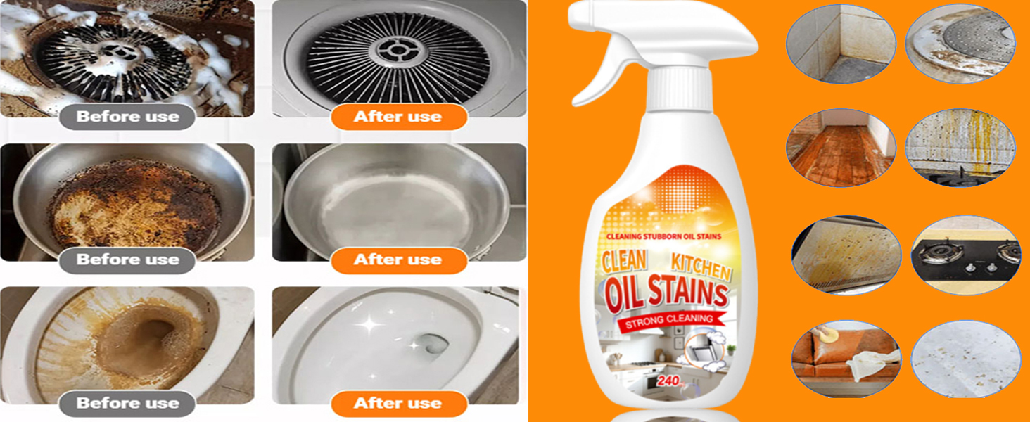 clean kitchen oil stain remover